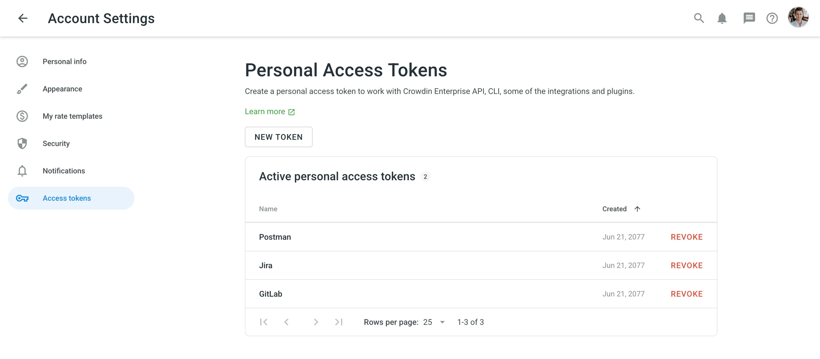 Access Tokens