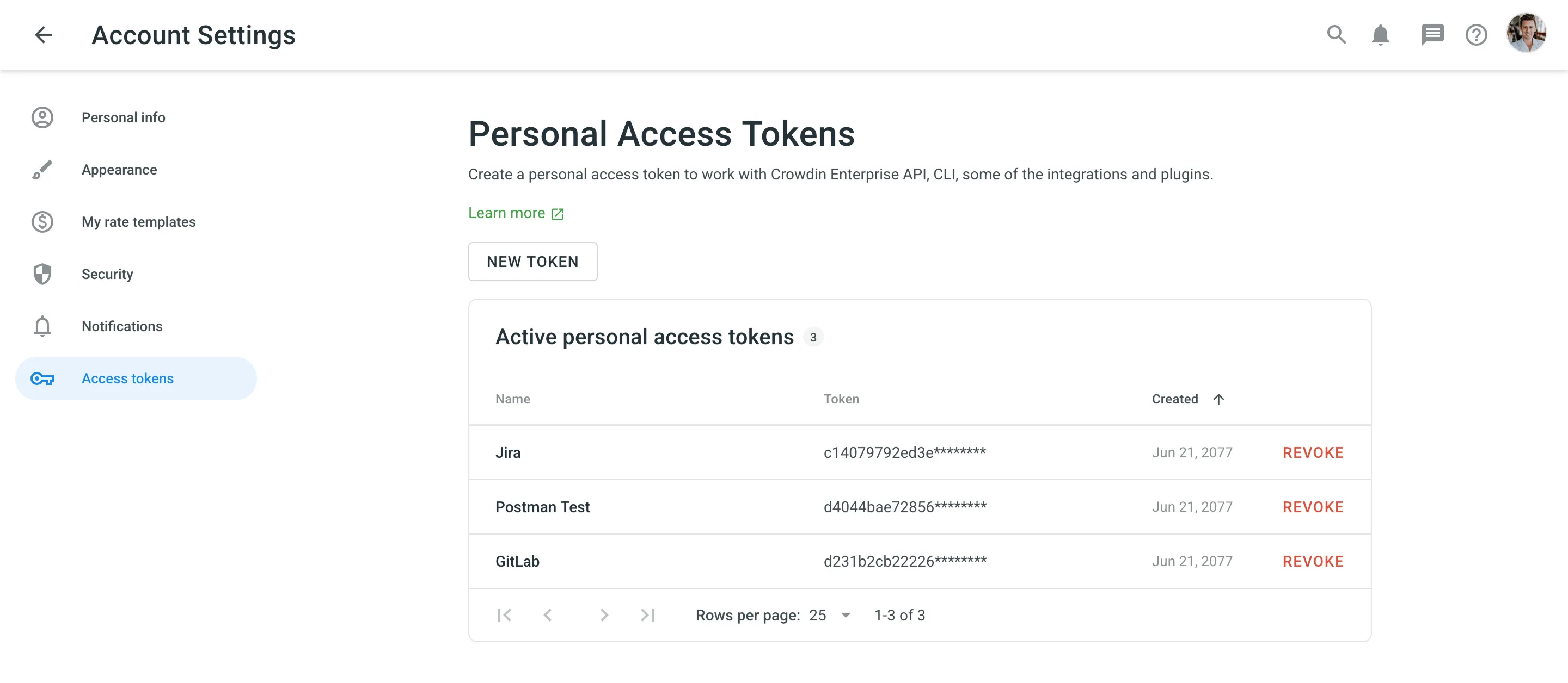 Access Tokens