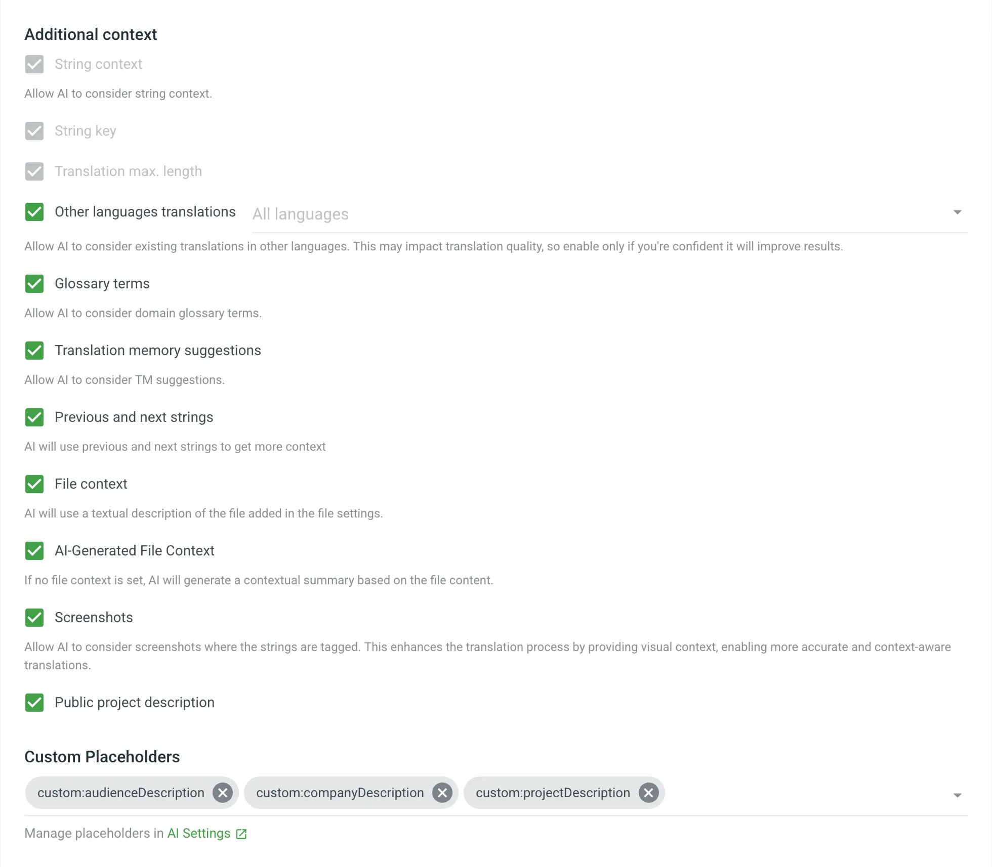 Configuring AI Prompt (Basic Mode)