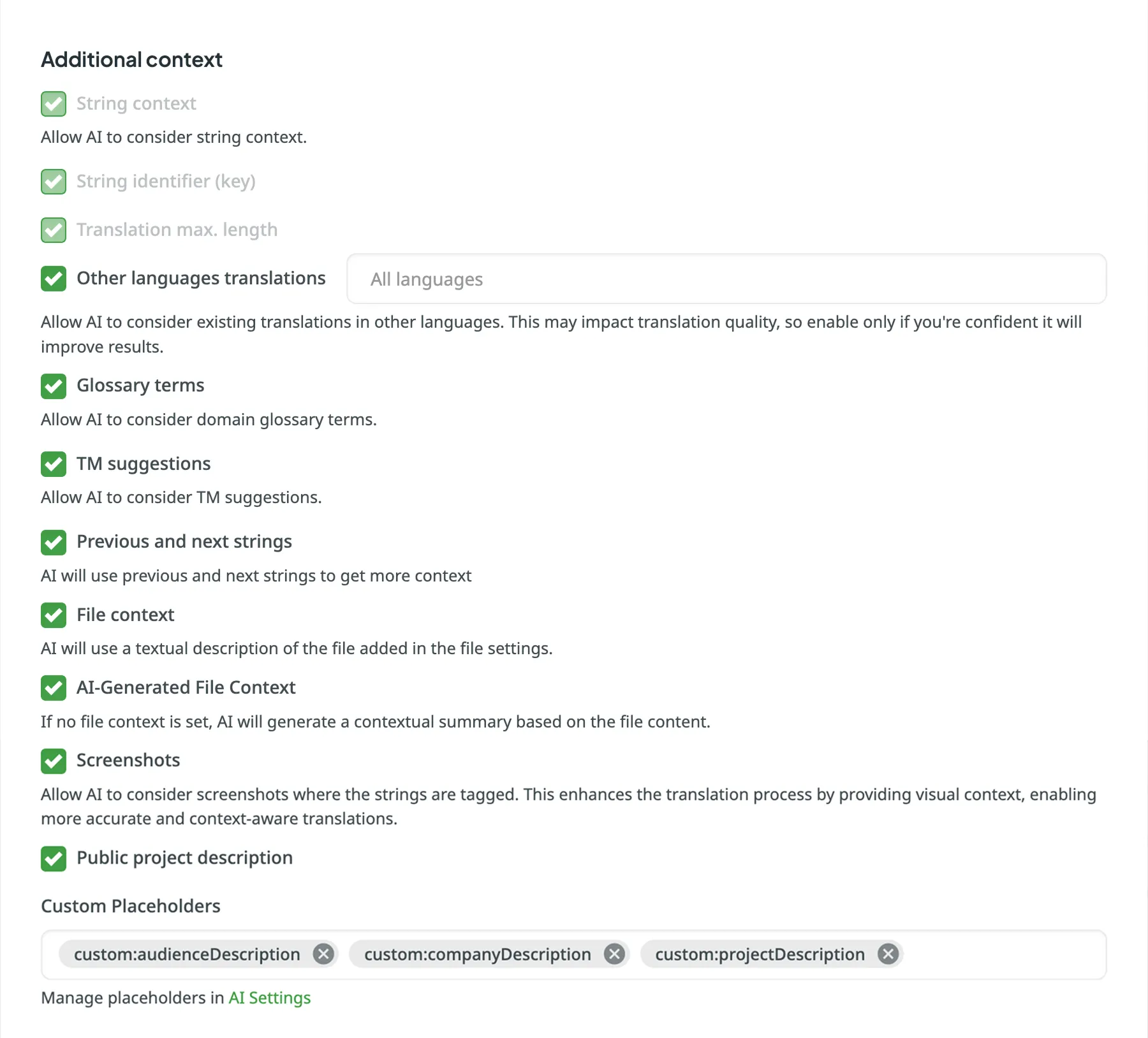 Configuring AI Prompt (Basic Mode)