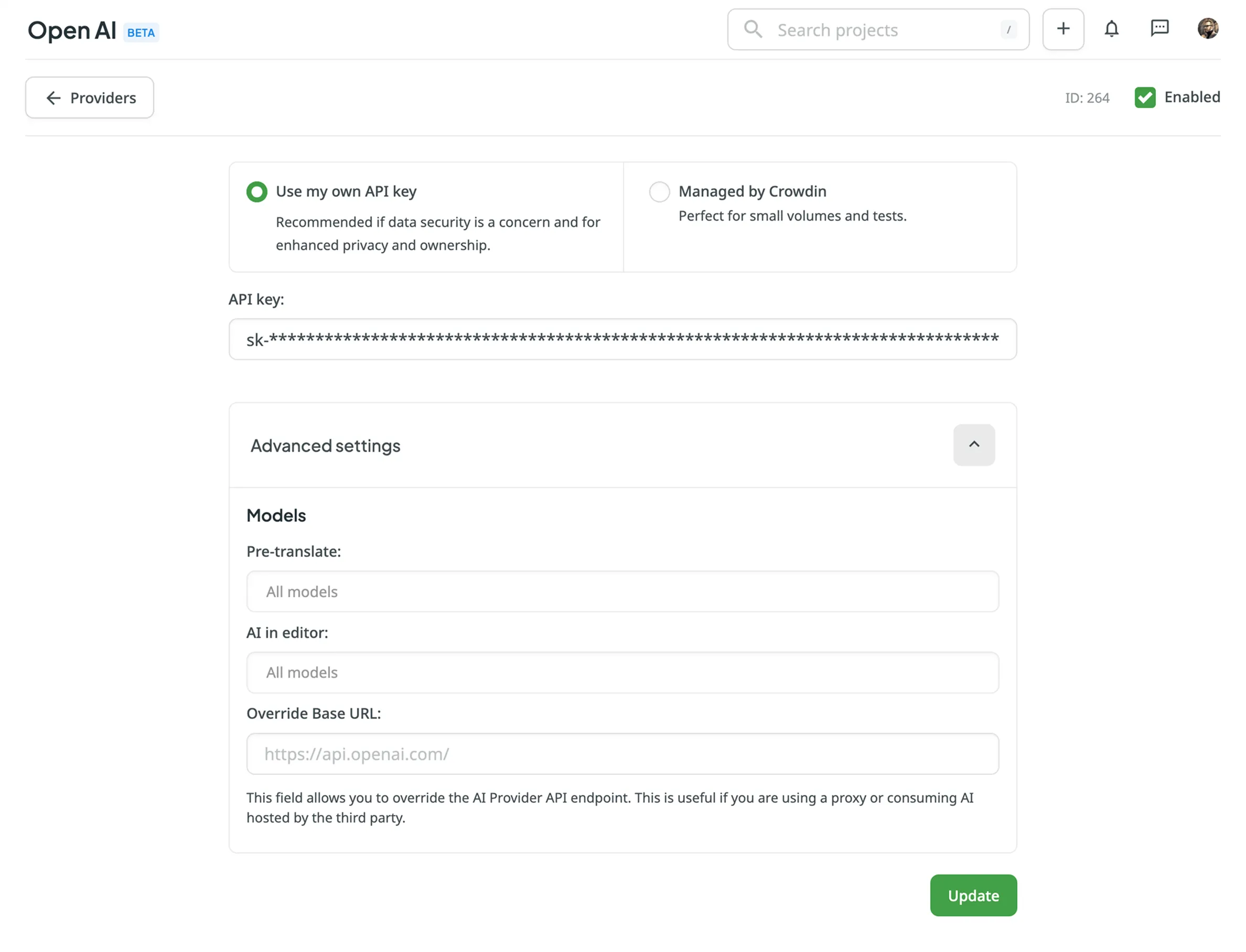 Configuring AI Provider