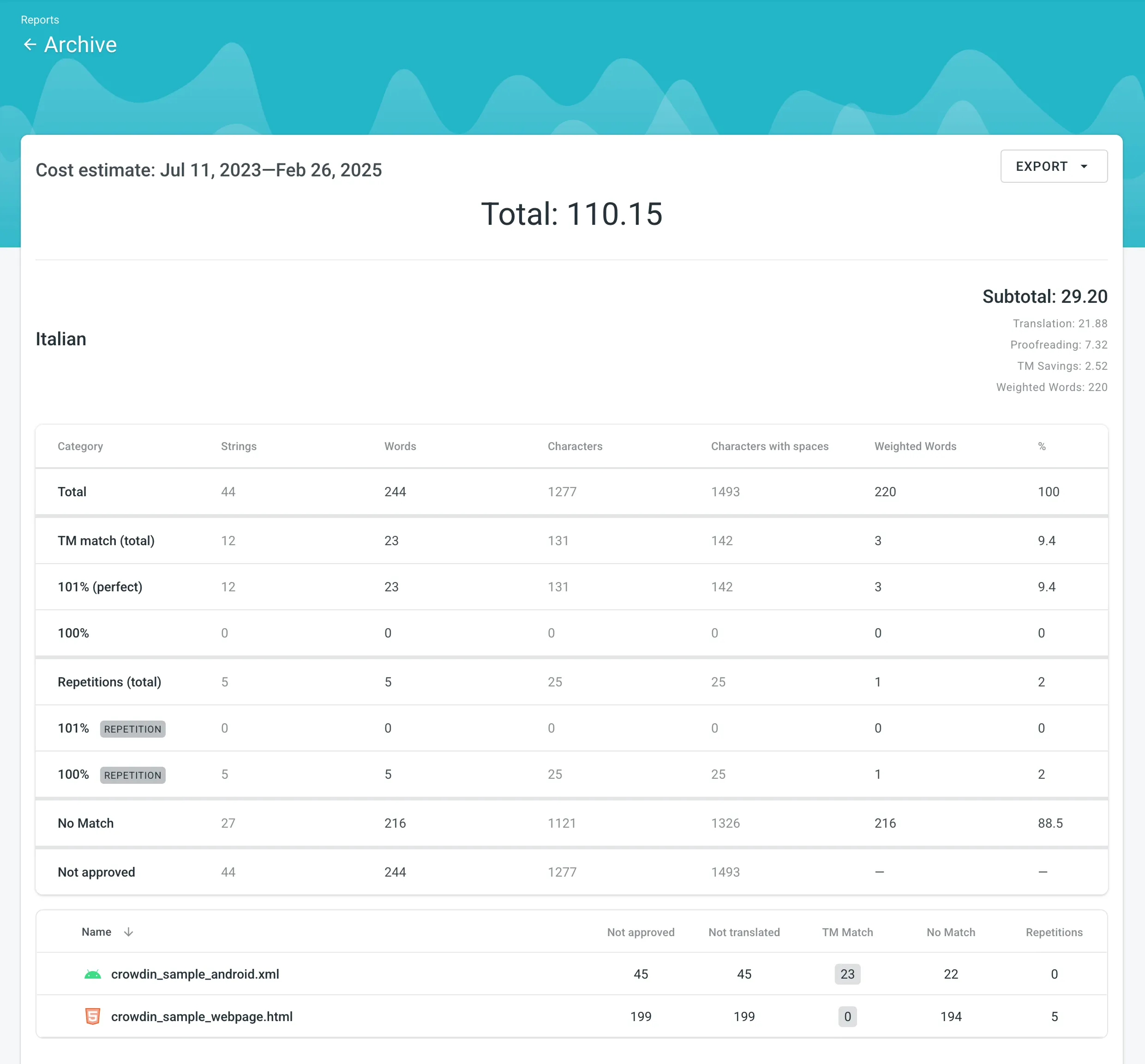 Viewing Previously Generated Reports