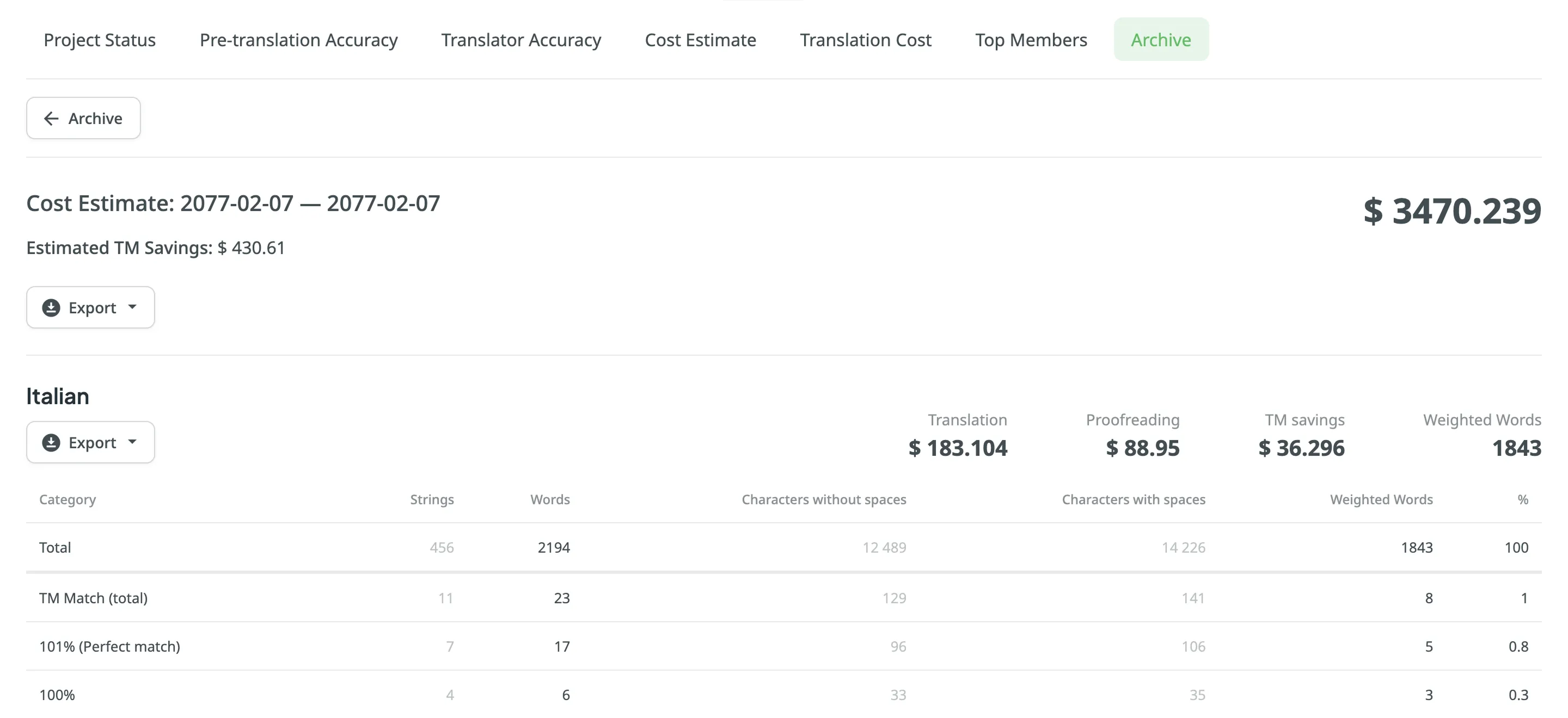 Viewing Previously Generated Reports