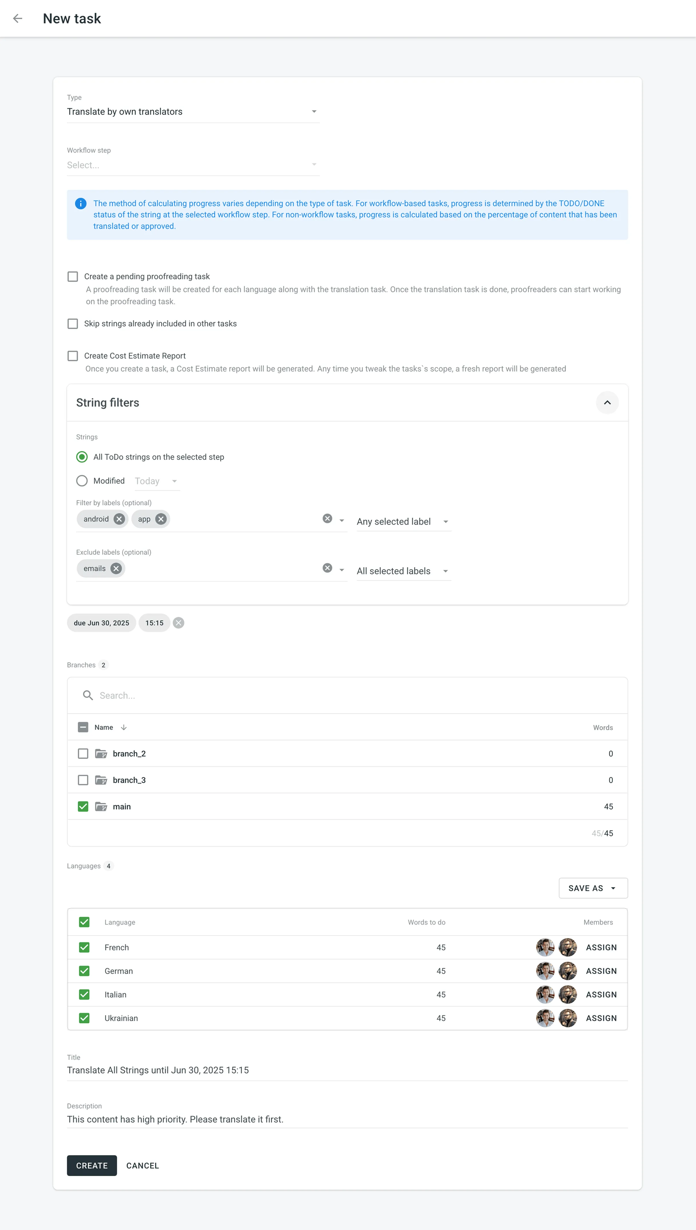 Task Details