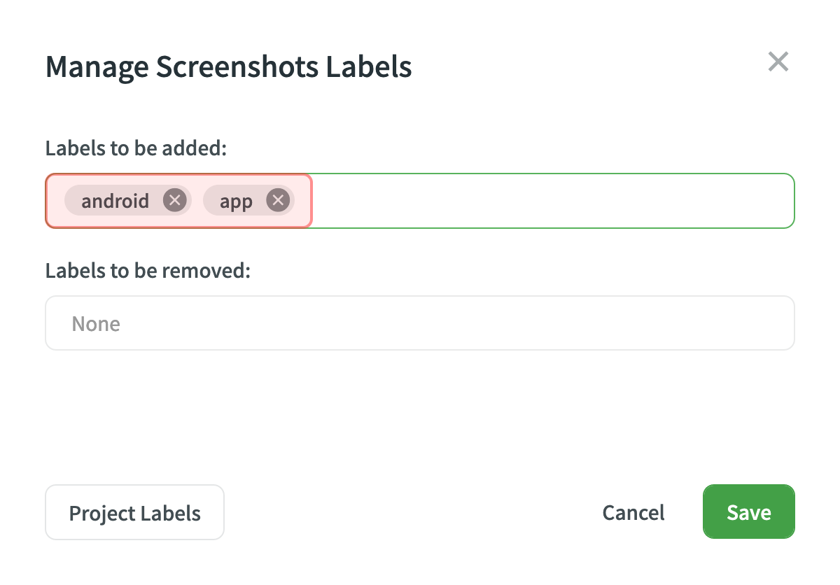 Adding Labels to Multiple Screenshots