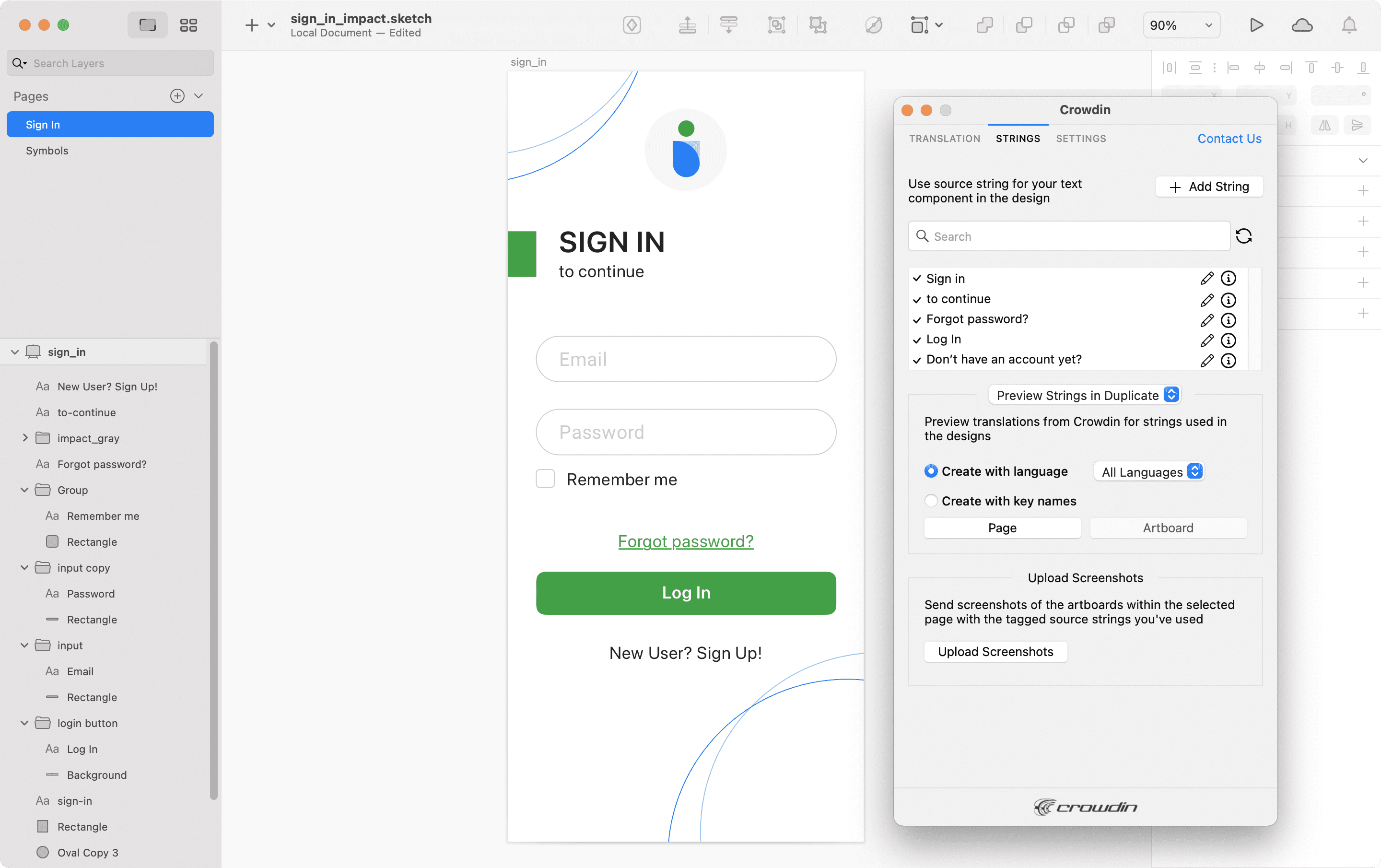 Sketch Plugin Using Source Strings from Crowdin in Sketch