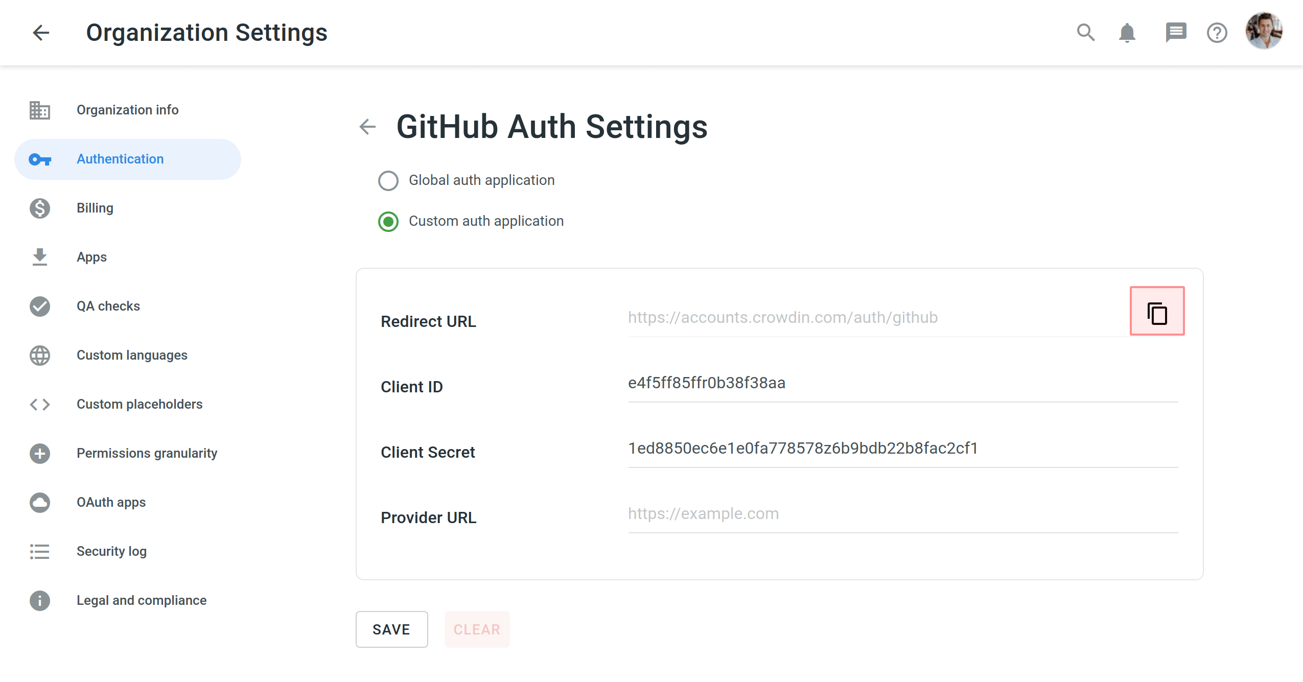 Authentication Custom Auth App Redirect URL