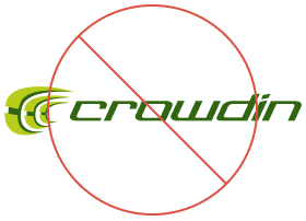 Please avoid using the old Crowdin logo.